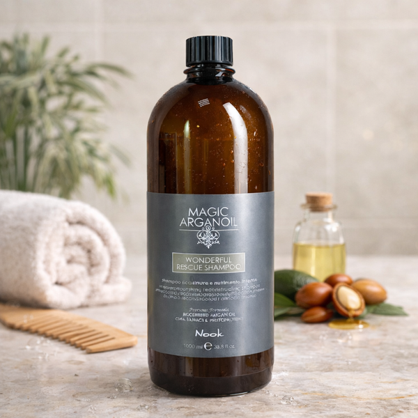 Відновлюючий екстраживильний шампунь Nook Magic Arganoil Wonderful Rescue Shampoo 1000 мл 1283981 фото