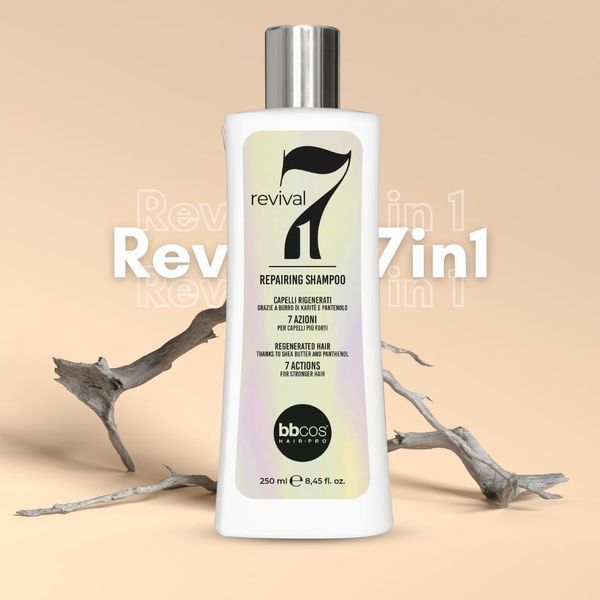 Восстанавливающий шампунь для всех типов волос BBcos Revival 7 in 1 Repairing Shampoo 250 мл Ббкос 1262321 фото