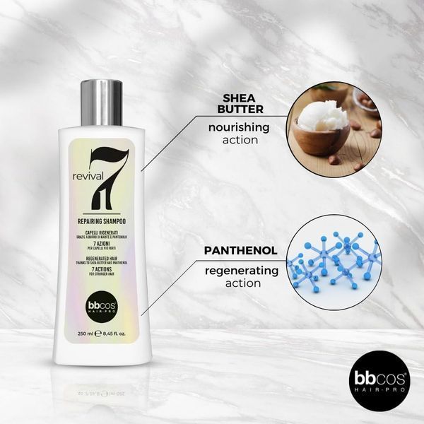Восстанавливающий шампунь для всех типов волос BBcos Revival 7 in 1 Repairing Shampoo 250 мл Ббкос 1262321 фото
