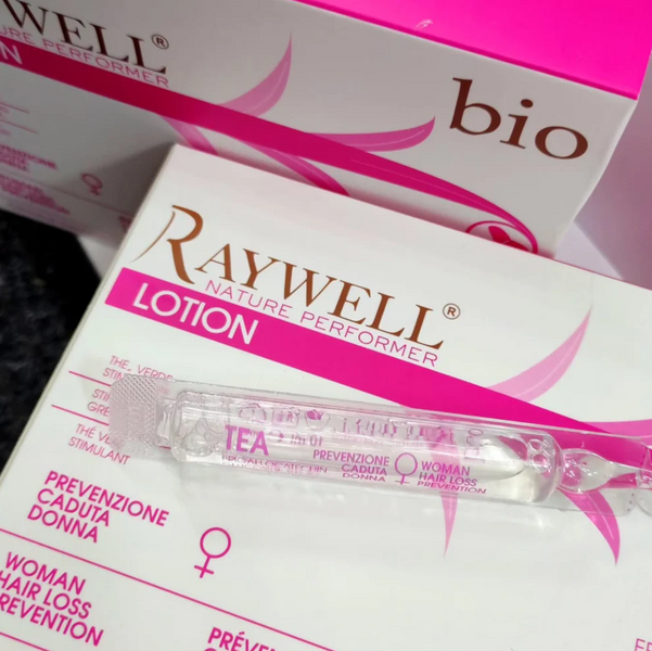Жіночий набір проти випадання волосся Raywell BIO Tea  Шампунь 250 мл + ампули 10 шт антисептичний заспокійливий Райвел Рейвел Біо Ті Чайне дерево 1252295 / 1252293 фото