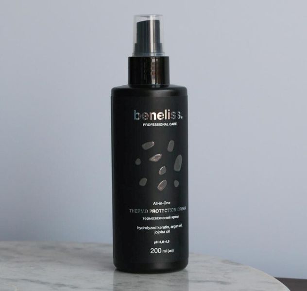 Термозащитный крем для волос Beneliss All in One Thermo Protection Cream 200 мл &mdash; комплексная защита, восстановление и легкость укладки BNL033 фото