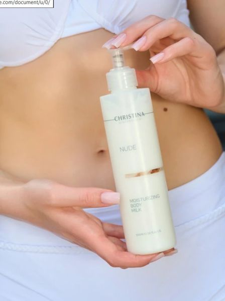 Зволожувальне молочко для тіла Крістіна Christina Nude Moisturizing Body Milk 300 мл &mdash; глибоке зволоження, підтримання гідробалансу та пом'якшення шкіри CHR941 фото