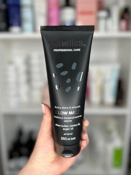 Маска для волосся Beneliss Glow Mask Extra Shine & Smooth для блиску та розгладження, 250 мл BNL035-250 фото