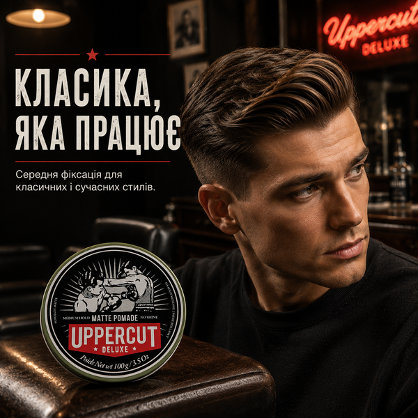 Матова помада для волосся середньої фіксації Uppercut Matt Pomade 100 г 817891025254 фото