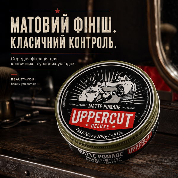 Матова помада для волосся середньої фіксації Uppercut Matt Pomade 100 г 817891025254 фото