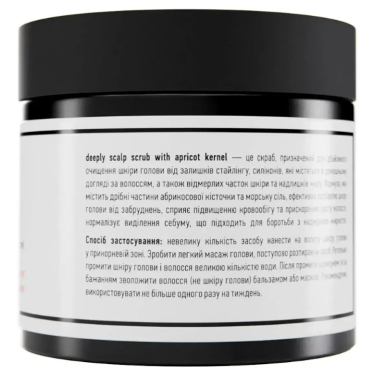 Скраб-микропилинг для кожи головы Deeply Scalp Scrub With Apricot Kernel 300 мл с абрикосовыми косточками  1281801 фото