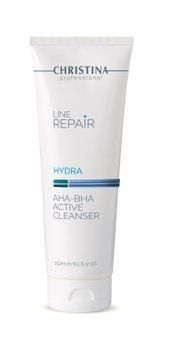 Очищувач з AHA-BHA кислотами Christina Крістіна Line Repair Hydra AHA-BHA Active Cleanser, 250 мл  CHR930 фото