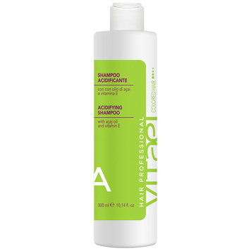 Шампунь для окрашенных волос Vitael Colored Hair Acidifying Shampoo 300 мл Витаель стабилизация цвета, бережное очищение и защита от потери блеска VTL0003 фото