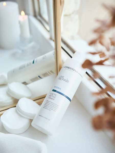Тонік з молочною кислотою Christina Line Repair Hydra Lactic Active Toner Крістіна, 300 мл  CHR931 фото