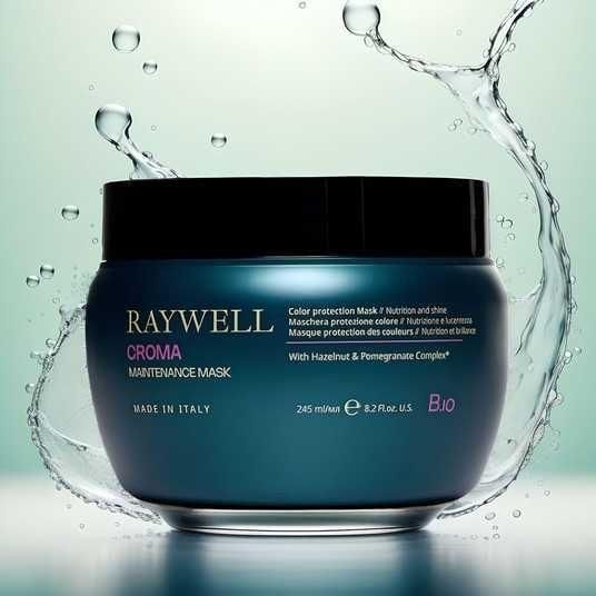 Маска для сохранения цвета 245 мл Raywell Bio Croma Maintenance Mask для окрашенных волос Рейвел Райвел БИО Хрома Chroma 1269120 фото