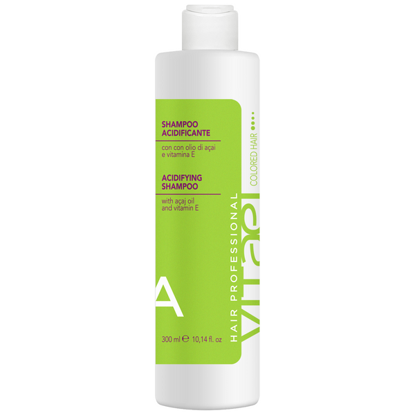 Шампунь для окрашенных волос Vitael Colored Hair Acidifying Shampoo 300 мл Витаель стабилизация цвета, бережное очищение и защита от потери блеска VTL0003 фото