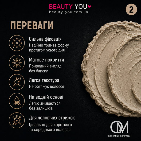 Матовая глина для волос TM PerfomeN Matte Clay KING 90 мл мужская для укладки сильная фиксация матовая на водной основе 4820216920178 фото