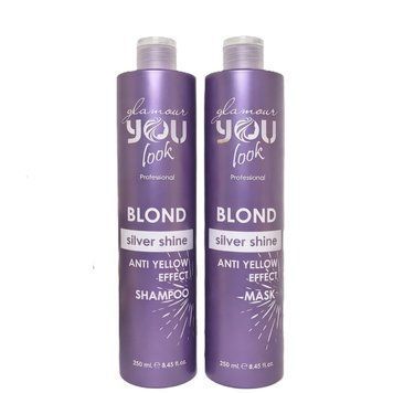 Набор шампунь и маска You Look Blond Silver Shine Anti-Yellow для сохранения цвета и нейтрализации желтизны 500 мл 1250322 / 1263012 фото