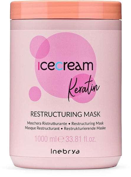 Восстанавливающая маска с кератином Inebrya Keratin Restructuring Mask 1000 мл 1254395 фото
