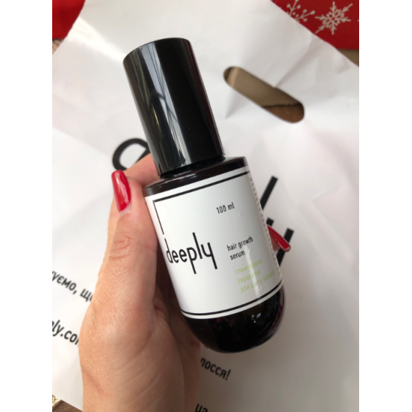 Стимулирующая сыворотка для роста волос Deeply Hair Growth Serum 100 мл Дипли 1281958 фото