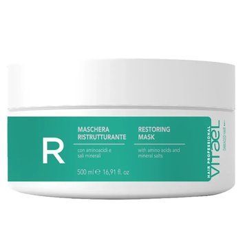 Восстанавливающая маска для поврежденных волос Vitael Damaged Hair Restoring Mask 500 мл &mdash; глубокая реконструкция, питание и восстановление истощенных прядей VTL0008 фото