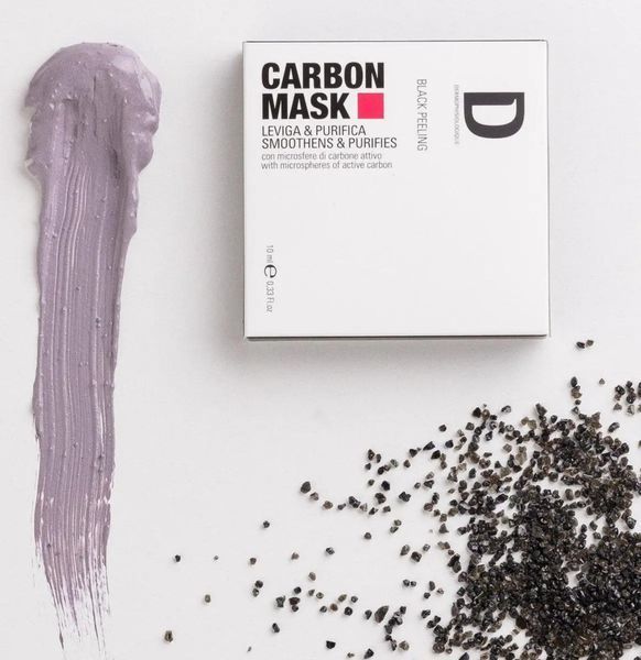 Карбонова маска з активованим вугіллям для обличчя Dermophisiologique Black Peeling Carbon Mask 10 мл 579 фото