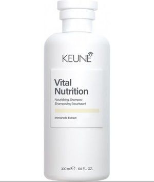 Питательный шампунь для сухих, ломких и поврежденных волос Keune Vital Nutrition Nourishing Shampoo 300 мл &mdash; мягкое очищение, питание и укрепление 1282179 фото
