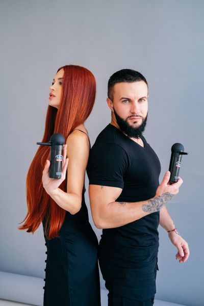 Пудра для маскировки волос/бороды Minox Hair Magic Средне-коричневый Minox Hair Magic Середньо-коричневий фото
