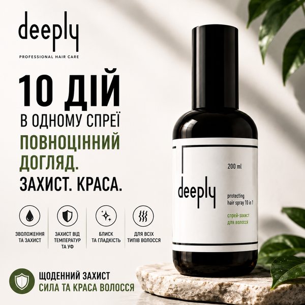 Спрей-защита для волос Deeply Protecting Hair Spray 10 in 1 200 мл 1281802 фото