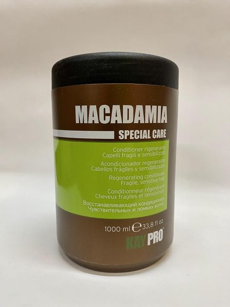 Кондиціонер KayPro Macadamia 1000 мл для чутливого і ламкого волосся з олією макадамії Кей Про Макадамія кондиціонер 1224357 фото