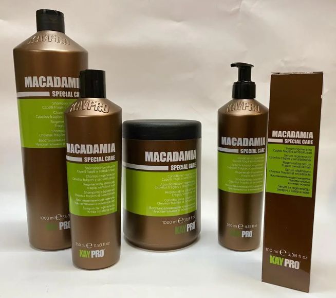 Кондиціонер KayPro Macadamia 1000 мл для чутливого і ламкого волосся з олією макадамії Кей Про Макадамія кондиціонер 1224357 фото