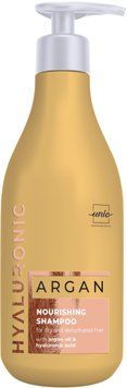 Поживний шампунь для сухого та зневодненого волосся Unic Hyaluronic Argan Nourishing Shampoo 500 мл 1262516 фото