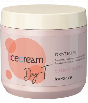 Маска для сухих, поврежденных и окрашенных волос Inebrya Ice Cream Dry-T Mask 500 мл &mdash; интенсивное питание, глубокое увлажнение и восстановление 1254355 фото