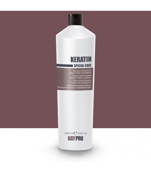 Відновлюючий шампунь з кератином KayPro Keratin 1000 мл для пошкодженого волосся КейПро Кератин 1222207 фото