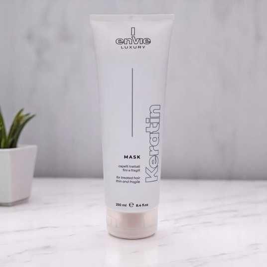 Маска Envie Keratin Mask 250 мл кератинова для пошкодженого фарбованого волосся Енві Кератин Маск 1252377 фото