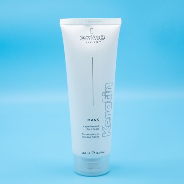 Маска Envie Keratin Mask 250 мл кератинова для пошкодженого фарбованого волосся Енві Кератин Маск 1252377 фото