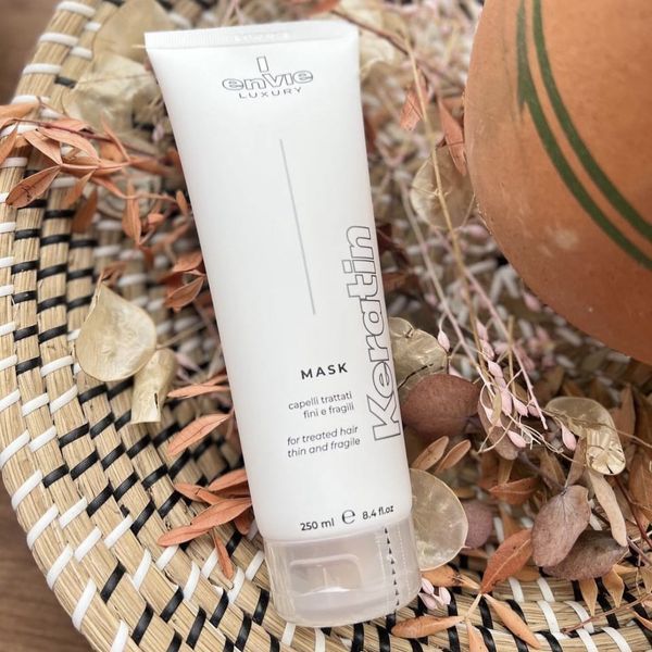 Маска Envie Keratin Mask 250 мл кератинова для пошкодженого фарбованого волосся Енві Кератин Маск 1252377 фото