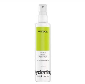 Крем-спрей 10 в 1 для сухого волосся Vitael Dry Hair Spray Cream Ten-In-One 150 мл Вітаель мультифункціональний догляд, термозахист та глибоке зволоження пасен VTL0014 фото
