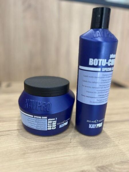 Шампунь для реконструкции KayPro Botu-Cure 1000 мл с кератином КейПро Боту Кюр для тонких и поврежденных волос 1222181 фото