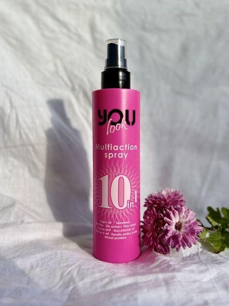 Мультиспрей миттєвої дії 10 в 1 для волосся You Look Professional 10 in 1 Multiaction Spray 200 мл рожевий Ю Лук 1249253 фото