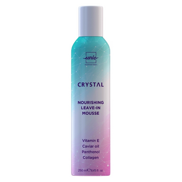 Питательный увлажняющий мусс для волос Unic Crystal Bar Nourishing Leave-in Mousse 250 мл Юник Кристалл Бар пенка 1264159 фото