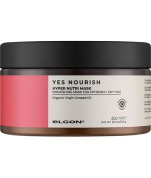 Маска Elgon Yes Nourish Hyper Nutri Mask 250 мл для питания волос: ультраинтенсивный уход за очень сухими и истощёнными волосами 1263410 фото