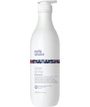Професійний фіолетовий шампунь для світлого, сивого та білого волосся Milk_Shake Silver Shine Shampoo 1000 мл 1255916 фото