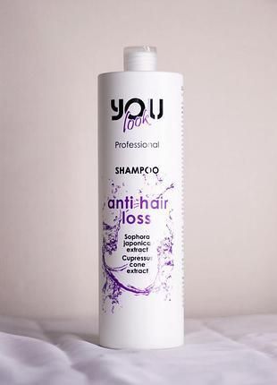 Шампунь против выпадения волос You Look Anti Hair Loss Shampoo 1000 мл профессиональный для густоты волос Ю Лук 1249237 фото