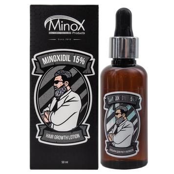 Лосьйон для росту волосся та бороди Minox 15% 50 мл Minox 15% 50 мл фото