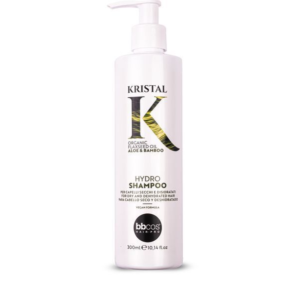 Зволожуючий шампунь для сухого, зневодненого та пухнастого волосся BBcos Kristal Hydro Shampoo 300 мл Ббкос 1282019 фото
