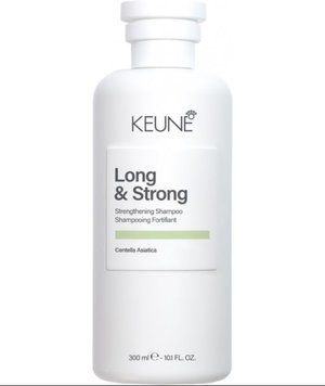Укрепляющий шампунь для поврежденных волос Keune Long & Strong Strengthening Shampoo 300 мл &mdash; бережное очищение, стимулирование роста и защита от ломкости 1282186 фото