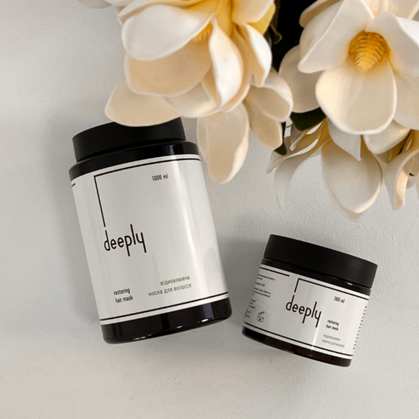 Відновлююча маска для волосся Deeply Restoring Hair Mask 1000 мл Діплі 1269730 фото