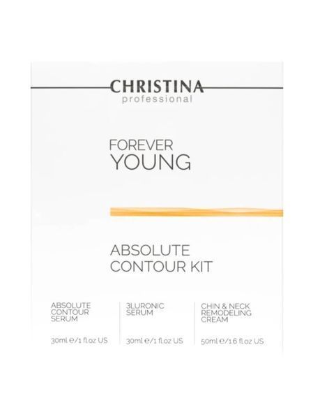 Набір &laquo;Бездоганний Контур&raquo; Крістіна Christina Forever Young Absolute Contour Kit (3 компоненти) &mdash; комплексний ліфтинг, ремоделювання овалу обличчя та омолодження шиї й декольте CHR554 фото