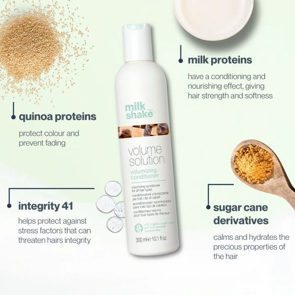 Кондиціонер для збільшення об'єму Milk Shake Volume Solution Conditioner 1000 мл для тонкого волосся Мілкшейк 1255828 фото
