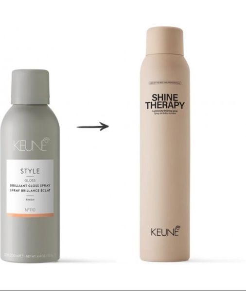 Фінішний спрей-блиск для волосся Keune Style Shine Therapy 200 мл &mdash; миттєве дзеркальне сяйво, розгладження та фінішна фіксація 1266261 фото