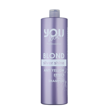 Шампунь от желтизны You Look Blond Silver Shine Anti-Yellow Shampoo 1000 мл для блондинок Ю Лук для нейтрализации желтизны 1250320 фото