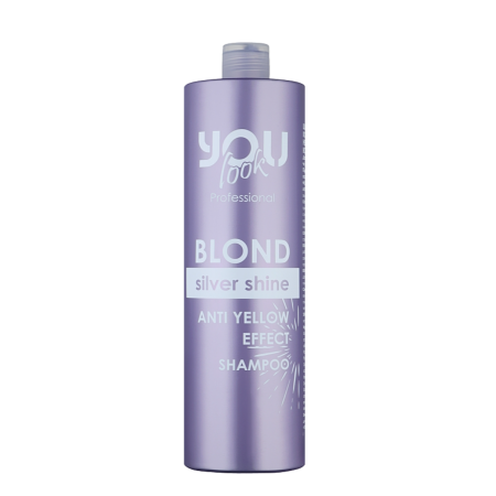 Шампунь от желтизны You Look Blond Silver Shine Anti-Yellow Shampoo 1000 мл для блондинок Ю Лук для нейтрализации желтизны 1250320 фото
